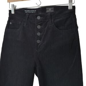 AG Adriano Goldschmied Isabella Button Up Corduroy Pants Size 26 High Rise